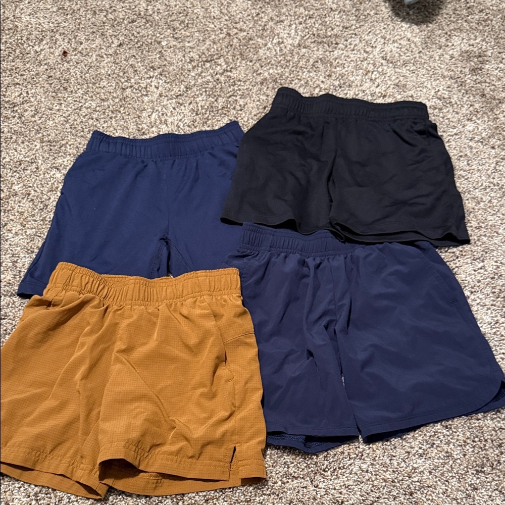 Kid’s All in Motion Multi-Pack Shorts - Black, Blue, and Tan